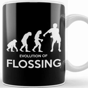 Baskı Dükkanı Evolution Of Flossing Kupa
