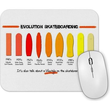 Baskı Dükkanı Evolution Skateboarding Mouse Pad