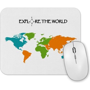 Baskı Dükkanı Explore the World Mouse Pad
