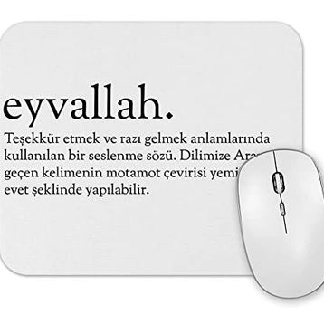 Baskı Dükkanı Eyvallah Kelime Mouse Pad