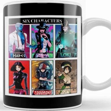 Baskı Dükkanı Fanart Six Characters Kupa
