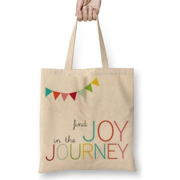 Baskı Dükkanı Find Joy in the Journey Bez Çanta