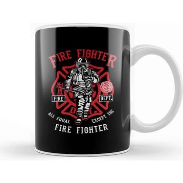 Baskı Dükkanı Fire Fighter Department Kupa Bardak
