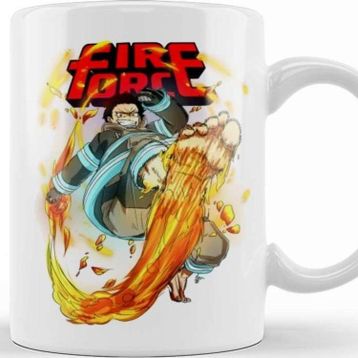 Baskı Dükkanı Fire Force Anime Shinra Kupa Bardak