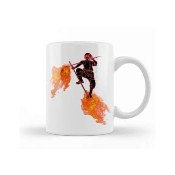Baskı Dükkanı Fire Force Shinmon Benimaru Black Kupa Bardak
