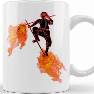 Baskı Dükkanı Fire Force Shinmon Benimaru Black Kupa Bardak