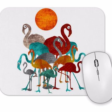 Baskı Dükkanı Flamingolar 2 Mouse Pad