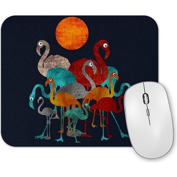 Baskı Dükkanı Flamingolar Mouse Pad