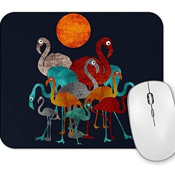 Baskı Dükkanı Flamingolar Mouse Pad