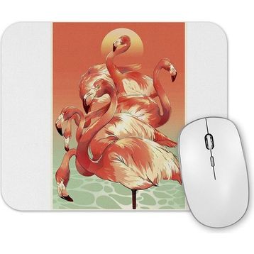 Baskı Dükkanı Flamingos Mouse Pad