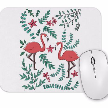 Baskı Dükkanı Flamingos Mouse Pad