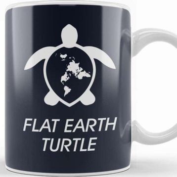Baskı Dükkanı Flat Earth Turtle Kupa