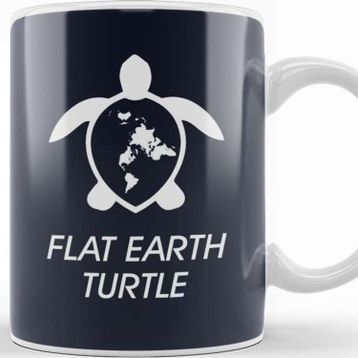 Baskı Dükkanı Flat Earth Turtle Kupa