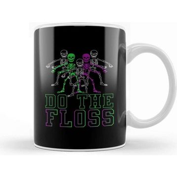 Baskı Dükkanı Flossing Do The Floss Skeletons Kupa