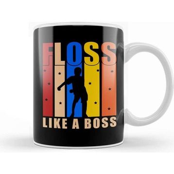 Baskı Dükkanı Flossing Floss Like A Boss Kupa