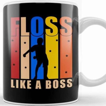 Baskı Dükkanı Flossing Floss Like A Boss Kupa