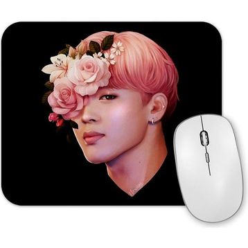 Baskı Dükkanı Flowers Jimin Bts Mouse Pad