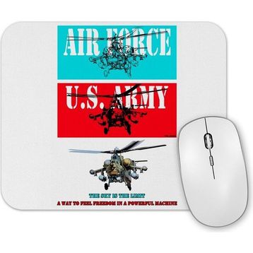 Baskı Dükkanı Flying Military Helicopter Army Mouse Pad