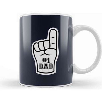 Baskı Dükkanı Foam Finger Number 1 Dad Kupa