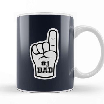 Baskı Dükkanı Foam Finger Number 1 Dad Kupa