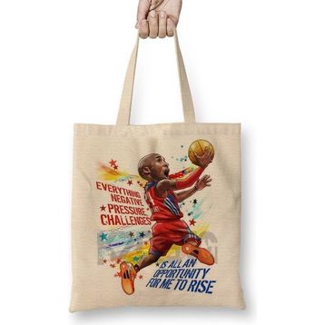 Baskı Dükkanı For Me To Rise Kobe Bryant Bez Çanta