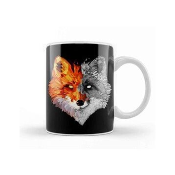 Baskı Dükkanı Fox Geo Sketch Kupa