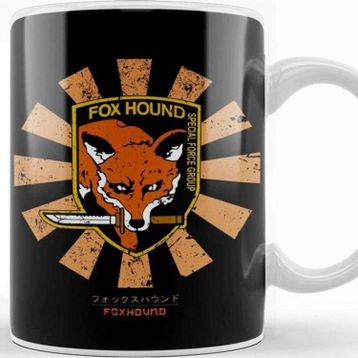 Baskı Dükkanı Foxhound Retro Japanese Metal Gear Solid Kupa