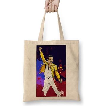 Baskı Dükkanı Freddie Mercury 09 Bez Kadın Günlük Çanta