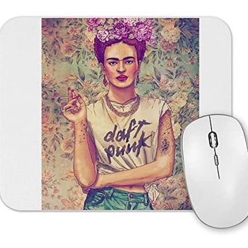 Baskı Dükkanı Frida Kahlo Daft Punk Mouse Pad
