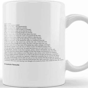 Baskı Dükkanı Friedrich Nietzsche Quotes Kupa
