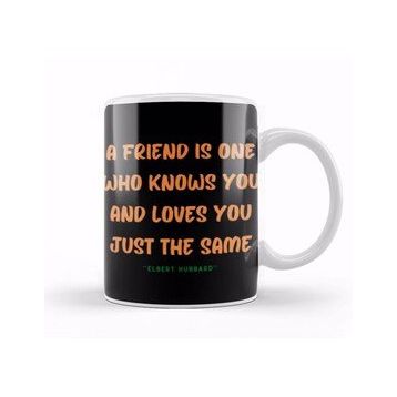 Baskı Dükkanı Friendship Quotes Gift Elbert Hubbard Kupa