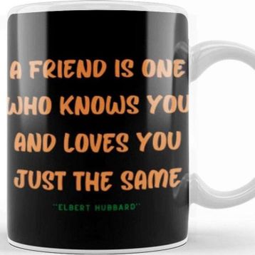 Baskı Dükkanı Friendship Quotes Gift Elbert Hubbard Kupa