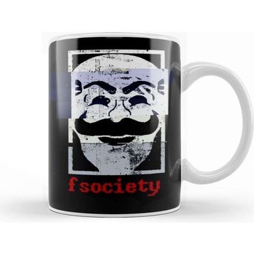 Baskı Dükkanı Fsociety Kupa