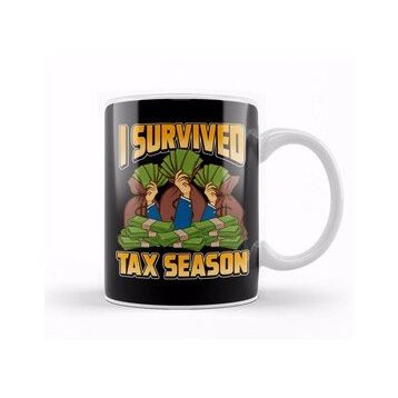 Baskı Dükkanı Funny Accounting I Survived Tax Season Accountant Kupa Bardak
