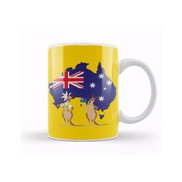 Baskı Dükkanı Funny Australia Kupa Bardak