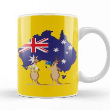 Baskı Dükkanı Funny Australia Kupa Bardak