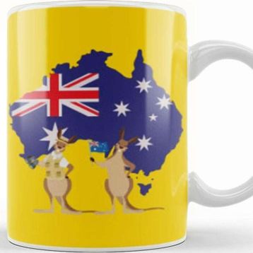 Baskı Dükkanı Funny Australia Kupa Bardak
