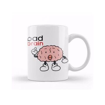 Baskı Dükkanı Funny Bad Brain Kupa Bardak