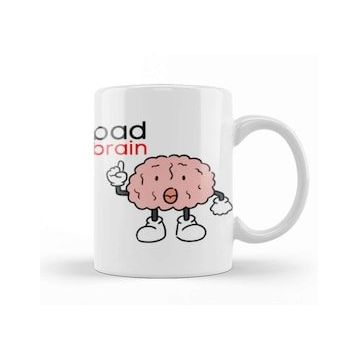 Baskı Dükkanı Funny Bad Brain Kupa Bardak