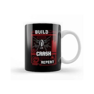 Baskı Dükkanı Funny Build Crash Repeat Drone Pilot Droning Kupa
