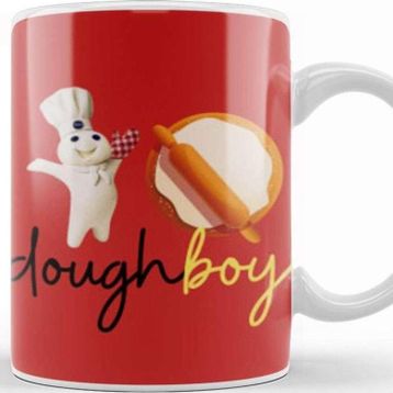 Baskı Dükkanı Funny Chef Cook Doughboy Kupa Bardak