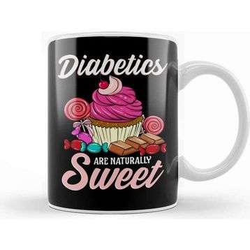 Baskı Dükkanı Funny Diabetics Are Naturally Sweet Diabete S Pun Kupa Bardak