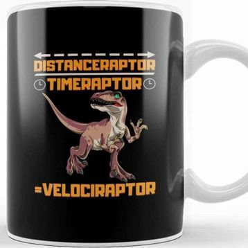 Baskı Dükkanı Funny Distanceraptor Timeraptor Velociraptor Kupa Bardak