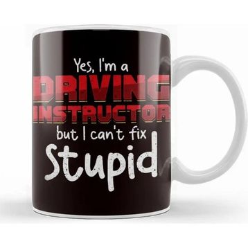 Baskı Dükkanı Funny Driving Instructor Learner Driver Driver´s License Car Kupa