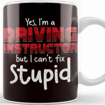 Baskı Dükkanı Funny Driving Instructor Learner Driver Driver´s License Car Kupa