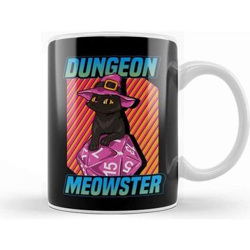 Baskı Dükkanı Funny Dungeon Meowster Kupa