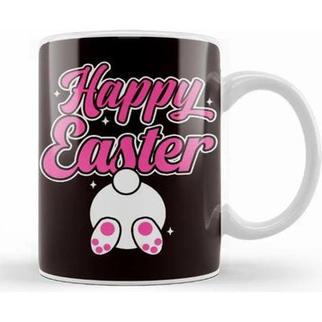 Baskı Dükkanı Funny Happy Easter Bunny Rabbit Eggs Hunting Spring Jesus Kupa