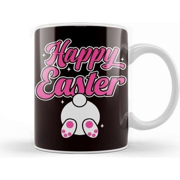 Baskı Dükkanı Funny Happy Easter Bunny Rabbit Eggs Hunting Spring Jesus Kupa
