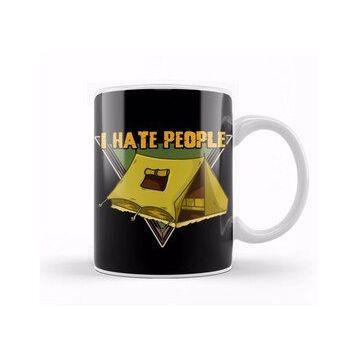 Baskı Dükkanı Funny I Hate People Camping Pun Kupa