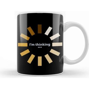 Baskı Dükkanı Funny I'm Thinking 01 Kupa